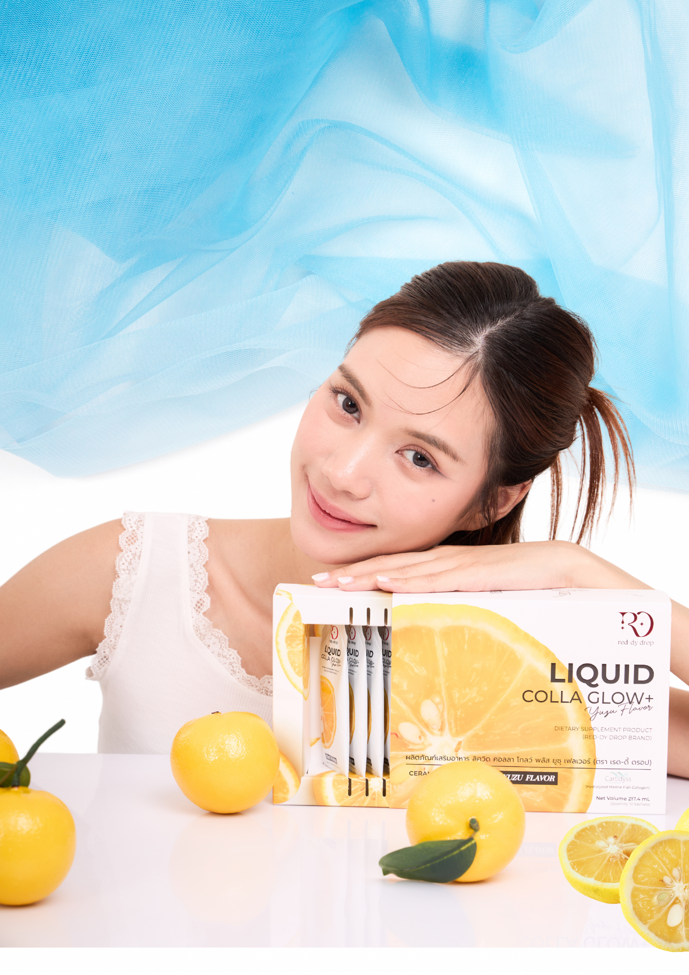 Liquid Collagen Red-dy-Drop Liquid Colla Glow+ Yuzu Flavor