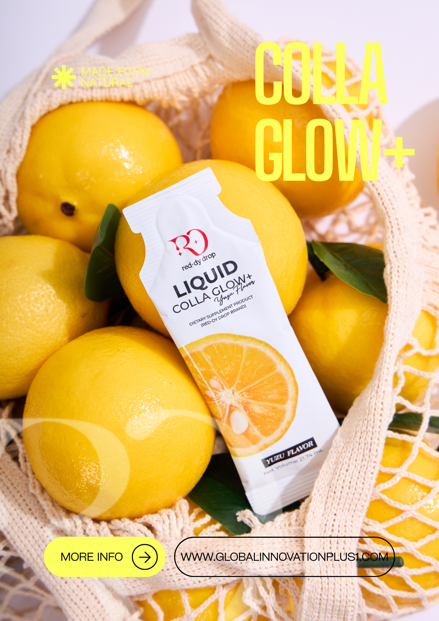 Liquid Collagen Red-dy-Drop Liquid Colla Glow+ Yuzu Flavor